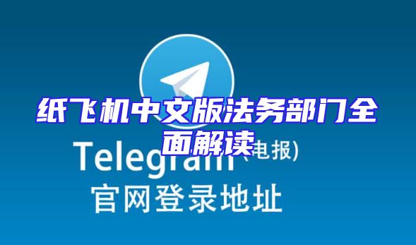 纸飞机中文版法务部门全面解读