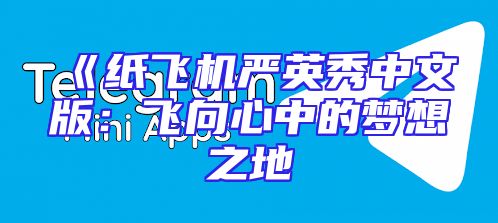 《纸飞机严英秀中文版：飞向心中的梦想之地
