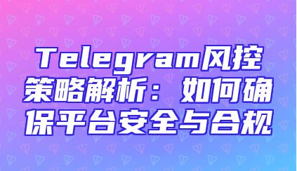 Telegram风控策略解析：如何确保平台安全与合规