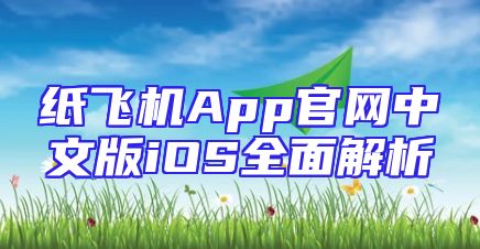 纸飞机App官网中文版iOS全面解析