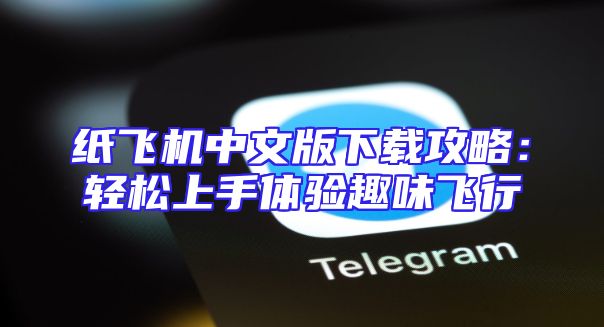 纸飞机中文版下载攻略：轻松上手体验趣味飞行