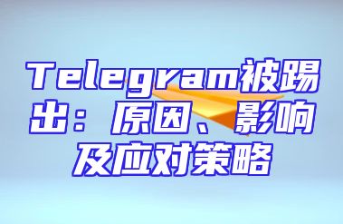 Telegram被踢出：原因、影响及应对策略