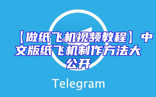 【做纸飞机视频教程】中文版纸飞机制作方法大公开