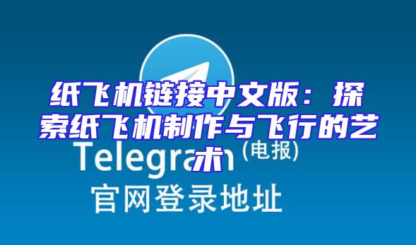 纸飞机链接中文版：探索纸飞机制作与飞行的艺术