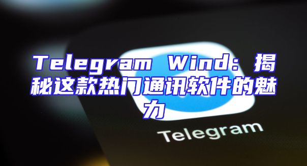 Telegram Wind：揭秘这款热门通讯软件的魅力