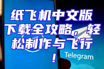 纸飞机中文版下载全攻略，轻松制作与飞行！