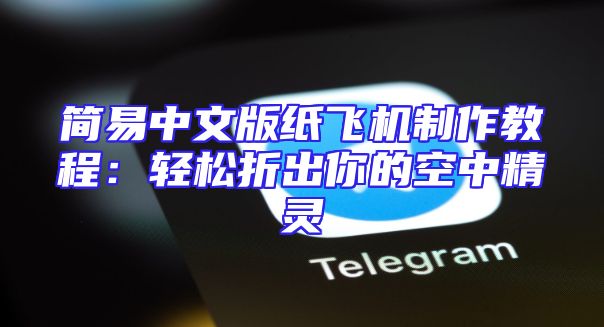 简易中文版纸飞机制作教程：轻松折出你的空中精灵