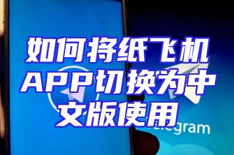 如何将纸飞机APP切换为中文版使用