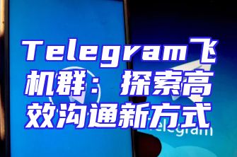 Telegram飞机群：探索高效沟通新方式