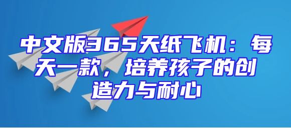 中文版365天纸飞机：每天一款，培养孩子的创造力与耐心