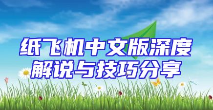 纸飞机中文版深度解说与技巧分享