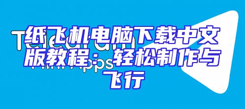 纸飞机电脑下载中文版教程：轻松制作与飞行