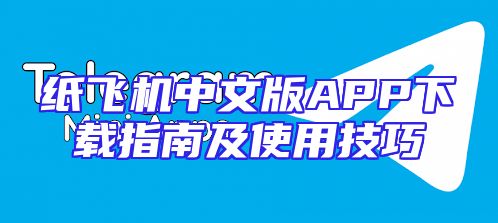 纸飞机中文版APP下载指南及使用技巧