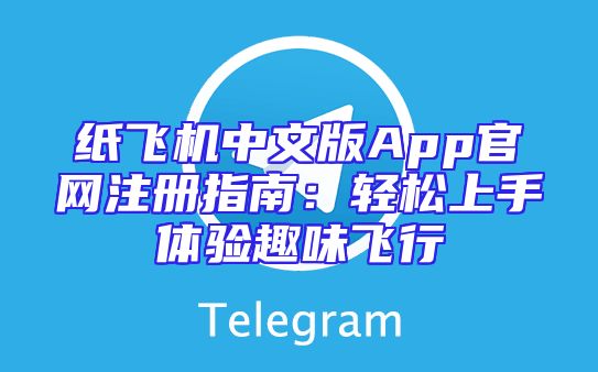 纸飞机中文版App官网注册指南：轻松上手体验趣味飞行