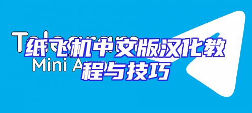 纸飞机中文版汉化教程与技巧
