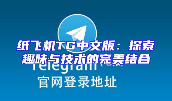 纸飞机TG中文版：探索趣味与技术的完美结合