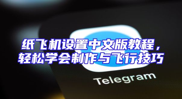 纸飞机设置中文版教程，轻松学会制作与飞行技巧