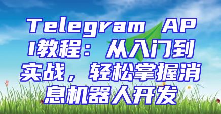 Telegram API教程：从入门到实战，轻松掌握消息机器人开发