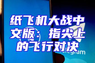 纸飞机大战中文版：指尖上的飞行对决