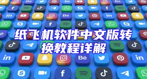 纸飞机软件中文版转换教程详解