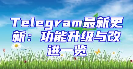 Telegram最新更新：功能升级与改进一览