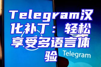 Telegram汉化补丁：轻松享受多语言体验