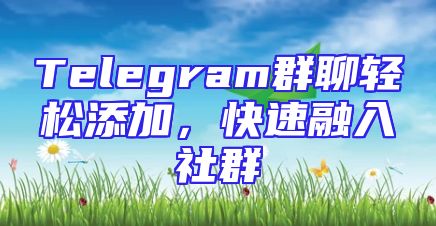 Telegram群聊轻松添加，快速融入社群