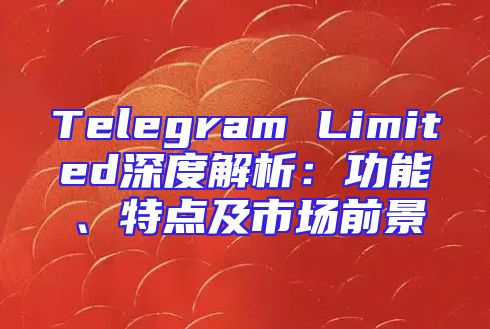 Telegram Limited深度解析：功能、特点及市场前景