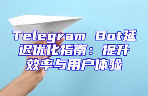 Telegram Bot延迟优化指南：提升效率与用户体验