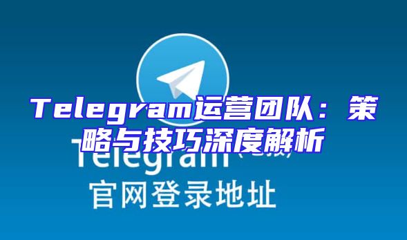 Telegram运营团队：策略与技巧深度解析