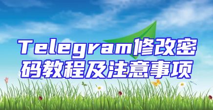 Telegram修改密码教程及注意事项