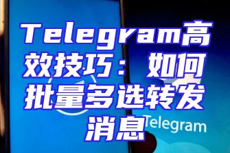 Telegram高效技巧：如何批量多选转发消息