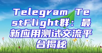 Telegram TestFlight群：最新应用测试交流平台揭秘