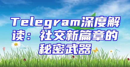 Telegram深度解读：社交新篇章的秘密武器