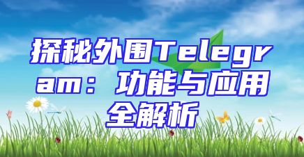 探秘外围Telegram：功能与应用全解析