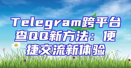 Telegram跨平台查QQ新方法：便捷交流新体验