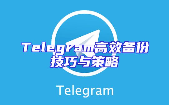 Telegram高效备份技巧与策略