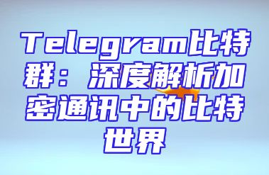 Telegram比特群：深度解析加密通讯中的比特世界