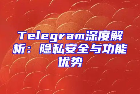 Telegram深度解析：隐私安全与功能优势