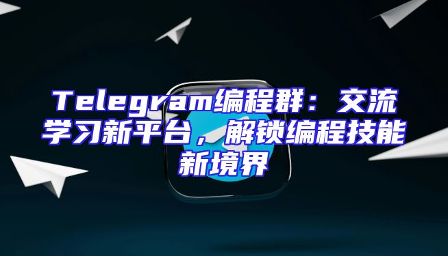 Telegram编程群：交流学习新平台，解锁编程技能新境界