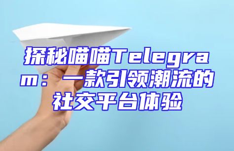 探秘喵喵Telegram：一款引领潮流的社交平台体验