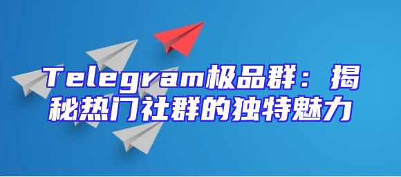 Telegram极品群：揭秘热门社群的独特魅力