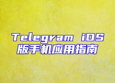 Telegram iOS版手机应用指南