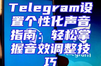 Telegram设置个性化声音指南：轻松掌握音效调整技巧