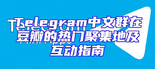 Telegram中文群在豆瓣的热门聚集地及互动指南