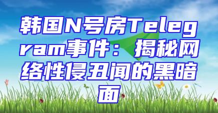 韩国N号房Telegram事件：揭秘网络性侵丑闻的黑暗面
