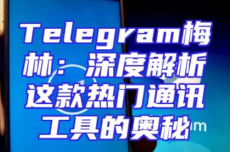 Telegram梅林：深度解析这款热门通讯工具的奥秘