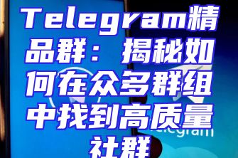 Telegram精品群：揭秘如何在众多群组中找到高质量社群