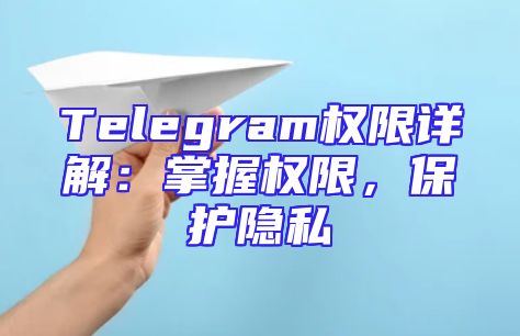 Telegram权限详解：掌握权限，保护隐私