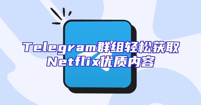Telegram群组轻松获取Netflix优质内容